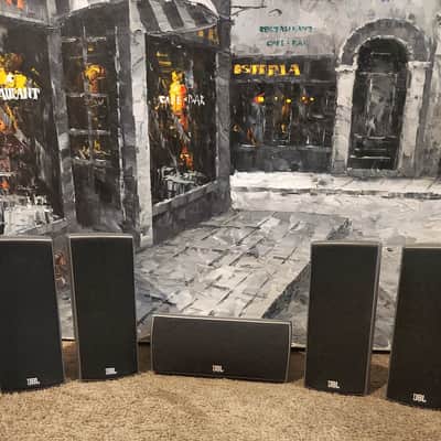 JBL JBL 150SISAT Speakers Grey 4 satilites and 1 center channel 90s image 6