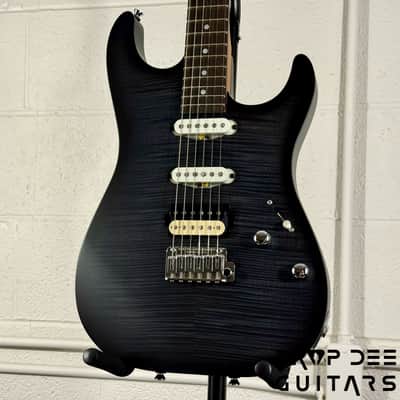 Schecter USA Custom Shop Sunset Custom-II HSS Electric Guitar w/ Case - Trans Black image 4