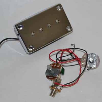 Epiphone EB-0 Bass Guitar Pickup & Wiring Harness Replacement Parts  Chrome image 1