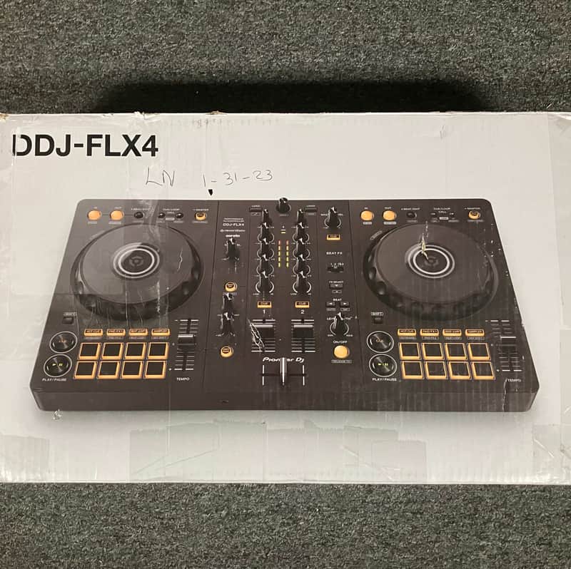 Pioneer DDJ-FLX4 - Black OPEN BOX | Reverb
