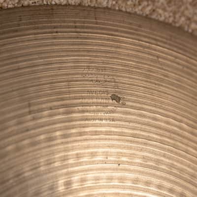 1970s Zildjian 16" A Hollow Logo Crash Cymbal 1166g image 5