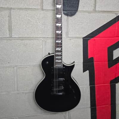 ESP LTD EC-1000 Deluxe- 2022- Black with black hardware-Fushman Fluence Pick-ups image 2