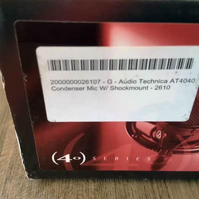 Audio-Technica AT4040 Large Diaphragm Cardioid Condenser Microphone 2010s - Black image 15
