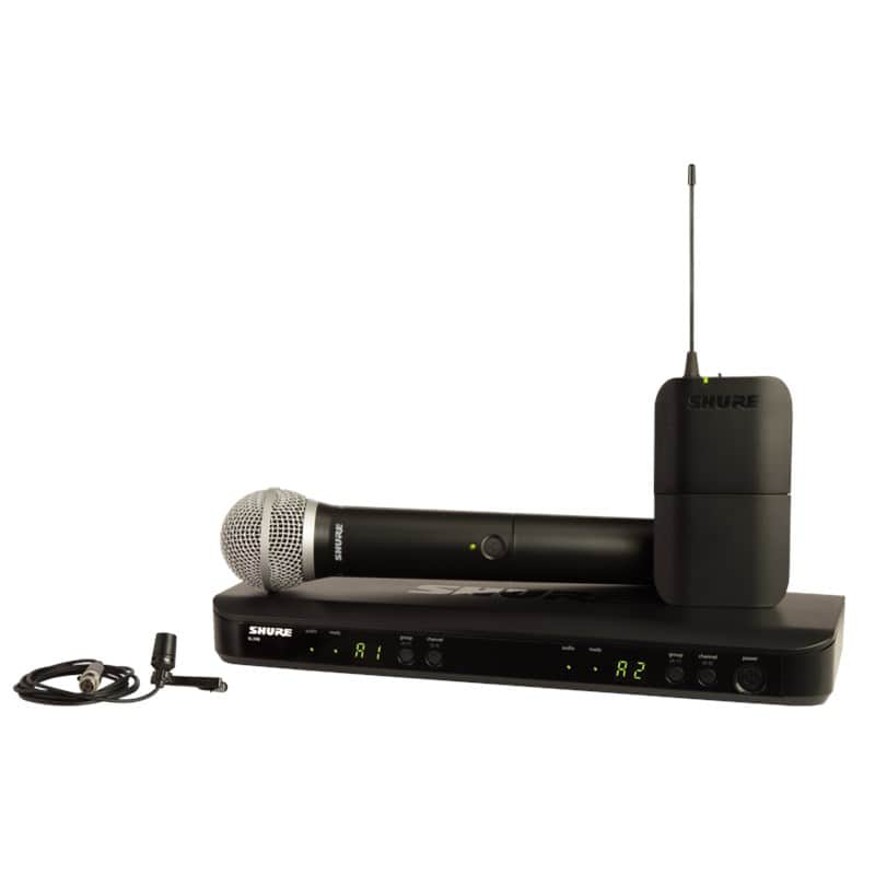 Shure BLX1288/CVL Dual Channel Combo Wireless System image 1