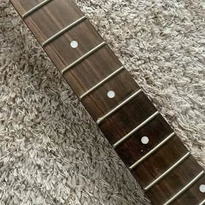 Black Maple Wood Electric Guitar Neck, 22 Frets image 3