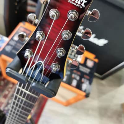 Schecter Demon 7 Crimson Red Burst Stock B image 3