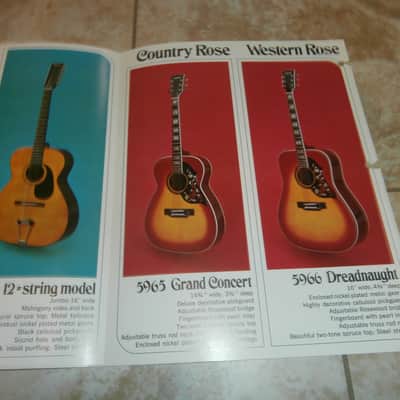 Vintage 1970's Dorado (by Gretsch) Folk and Classic Guitar Catalog! Rare, Original Case Candy! image 3