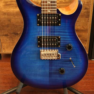 PRS SE Custom 24 w/ Bird Inlays - Blue Flame Top image 1