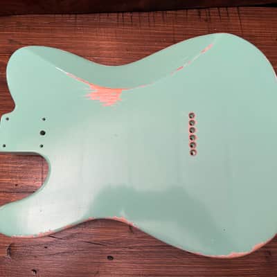 MJT Telecaster Surf green Nashville rout 2023 - Aged image 4