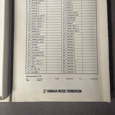 Yamaha vrc-105 sound effect group DX7 Data ROM Cartridge dx5 dx1 image 9