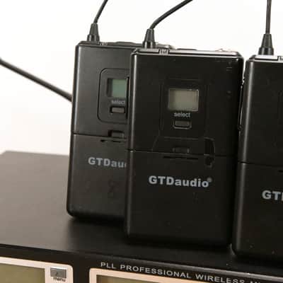 GTD Audio G-787 PLL Pro Wireless Mic Receiver w/ 4 Beltpacks (NO PSU) CG010YA image 8