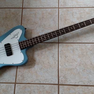 Gibson Non-Reverse Thunderbird 2013 Pelham Blue OSHC Tags & dustcloth image 1