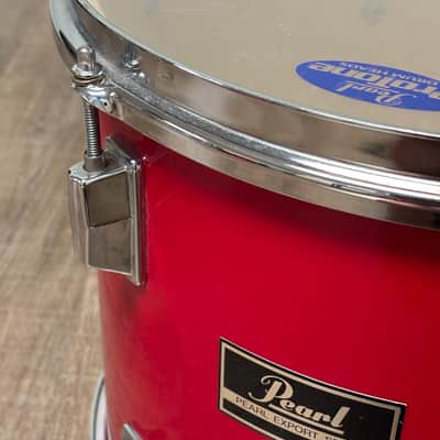 Pearl Export EX 13"x11" Rack Tom Drum Late 1980's - Coral Red image 8