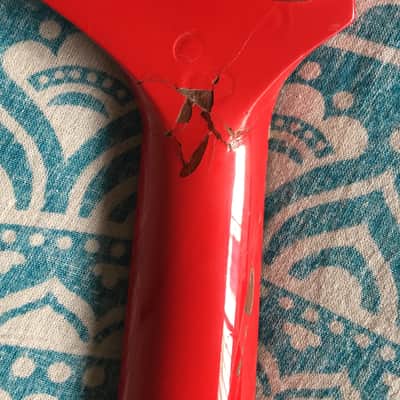 B.C. Rich Ironbird Neck-Tru Bass 1980s Ferrari Red image 16