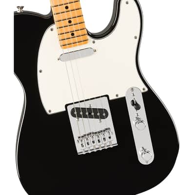 Fender Player II Telecaster Electric Guitar - Black with Maple Fingerboard Bundle with Fender FE620 Electric Guitar Gig Bag (Black), Fender 12-Pack Picks and Fender 10ft Instrument Cable image 4