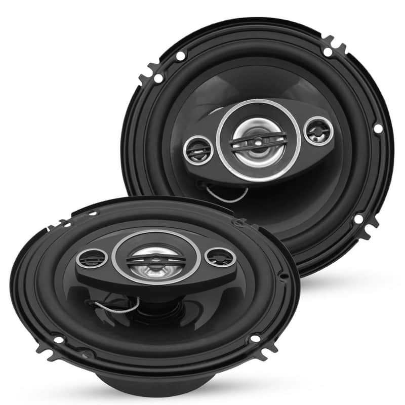 5Core Coaxial Car Door Speakers 6” Pair 500W 4Ohm 2 Way Component Subwoofer Audio w Super Tweeter image 1
