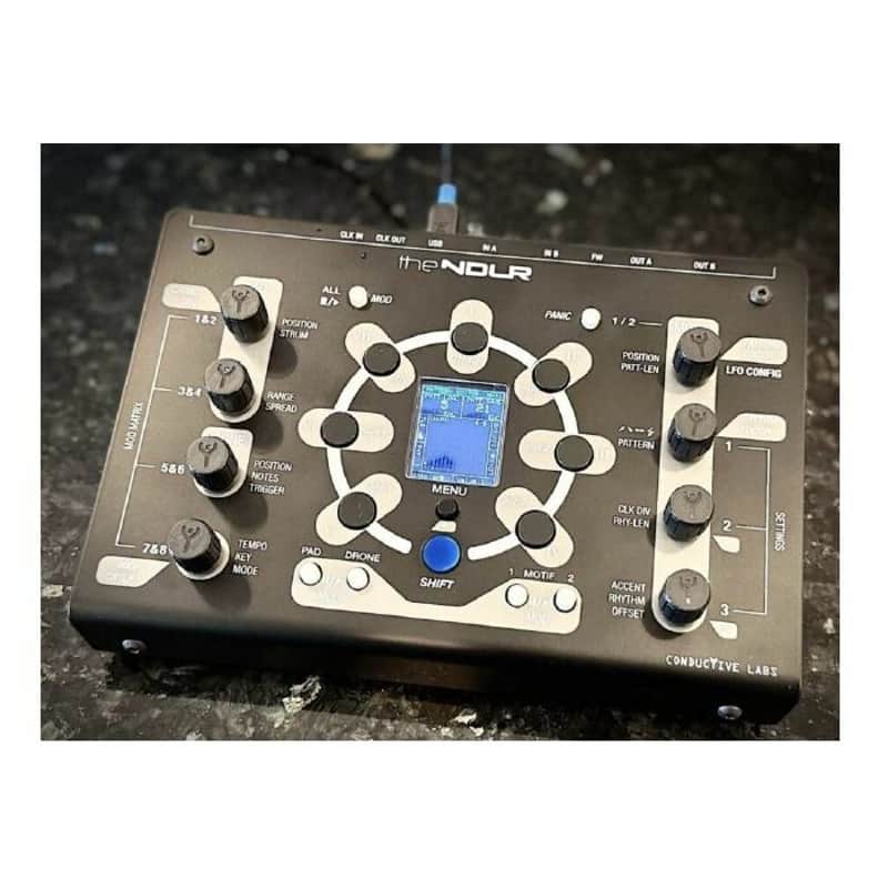 thumbnail image 2 of The NDLR Multi-part Polyphonic Interval MIDI Sequencer Groove Box 2 Sequenced Arpeggiators Chord And Drone Player 2 Midi In And Out Ports 4 Usb Midi Ports Includes Usb Cable 2 of 12