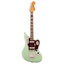 Squier Classic Vibe '70s Jaguar 6-String Right-Handed Electric Guitar with Indian Laurel Fingerboard and Tinted Gloss Urethane Neck Finish (Surf Green)