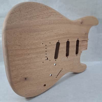 Unfinished Mahogany SSS Hardtail guitar body - fits Fender Strat Stratocaster necks J2053 image 6
