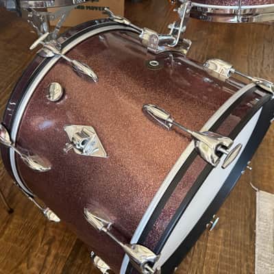 Gretsch 60’s Progressive Jazz Burgundy Sparkle Drum Set image 3