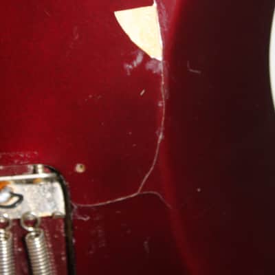 2006 Fender Standard Stratocaster Made in Mexico Midnight Wine W/Hard Shell Case image 14
