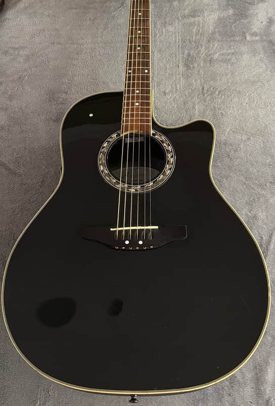 Applause by Ovation AE227 Black Acoustic Electric Guitar OP10 Preamp image 1