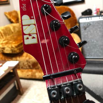 ESP Mirage Deluxe 1995 - see thru red image 7