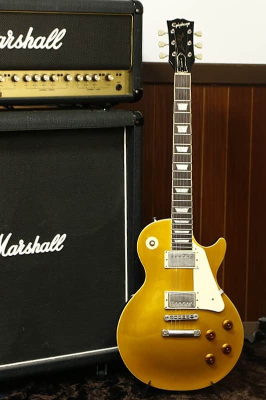 Epiphone Japan Les Paul Standard LPS-80 Gold Top TONERIDER AC2 PU