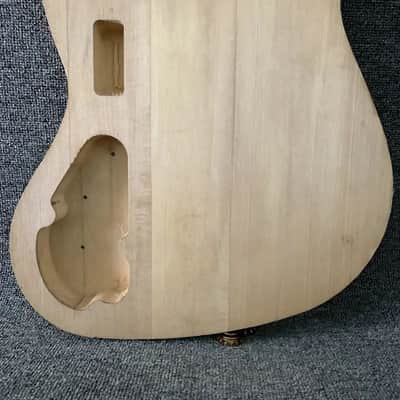 Unfinished Jazz Bass Style Body with Active Routing, Right Hand image 7