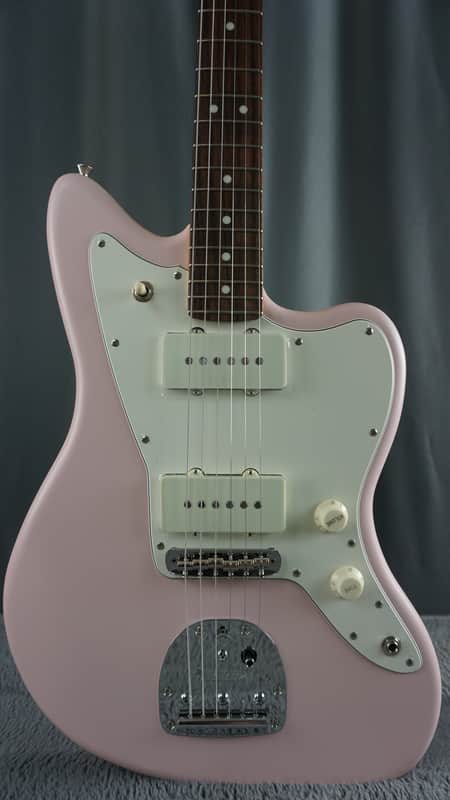 Fender Made in Japan FSR Hybrid II Jazzmaster Satin Shell Pink Kinko’s Exclusive 1 of 12 image 1