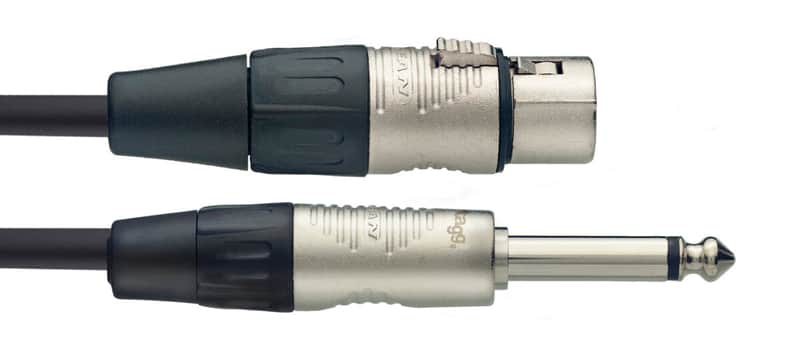 Stagg 6M/20FT MIC CABL XLRf-PLUG DLX image 1