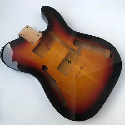 Alder 70s Telecaster Tele Style Guitar Body in Tobacco Burst image 4