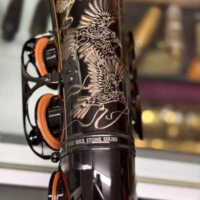 Cannonball Raven A5 Black Big Bell Stone Series Alto Saxophone CUSTOM ENGRAVED! image 7