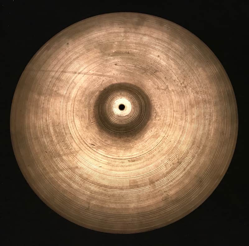 A. Zildjian 22" Small Stamp Ride Cymbal 1957 - 1960 image 1
