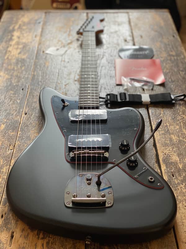 Fender Made In Japan Noir Jazzmaster Satin Black | Reverb