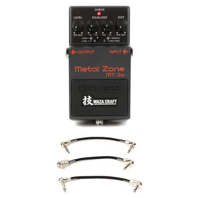 Boss MT-2W Waza Craft Metal Zone Distortion Pedal with 3 Patch Cables Bild 1