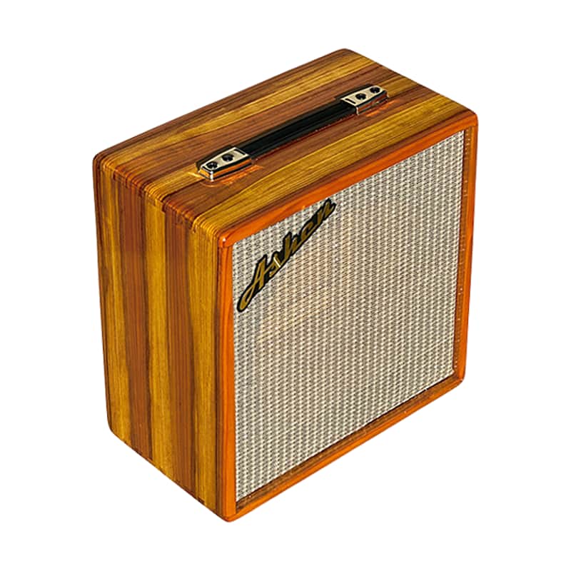 Unique Ashen 112 Yellow Custom Guitar Speaker Cabinet Redwood (empty) image 1