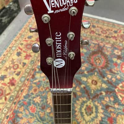 Mosrite Ventures Model 1992 Metallic Red Hand built by Semie Mosley image 5