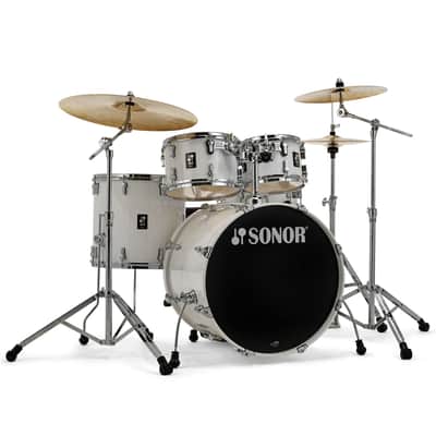 Sonor AQ1 22" Piano White Stage Drumset image 2