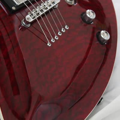 B.C. Rich Mockingbird Masterpiece Electric Guitar Dragon's Blood Red Quilt Finish + Hard Case image 5