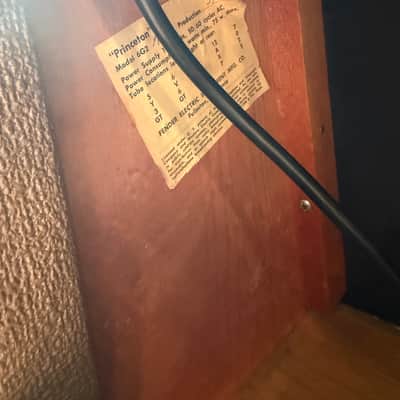 1963 Fender Princeton 6G2 Brownface Guitar Amp image 13