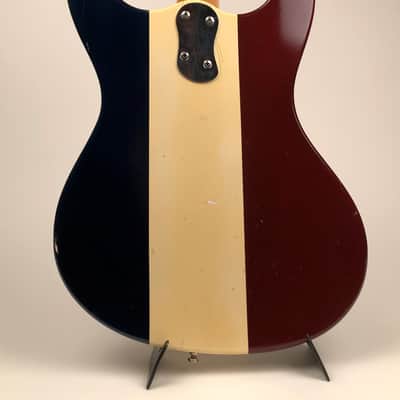 Rare 1965 Mosrite Ventures Vibramute Sales Model in 3 Custom Colors with Non-TM Pickups & OHSC image 8