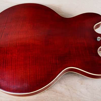Greco SA-700 MIJ 1979 Wine Red Flame Top Vintage Japan Maxon U-2000 Pickups w/ Hard Case image 15