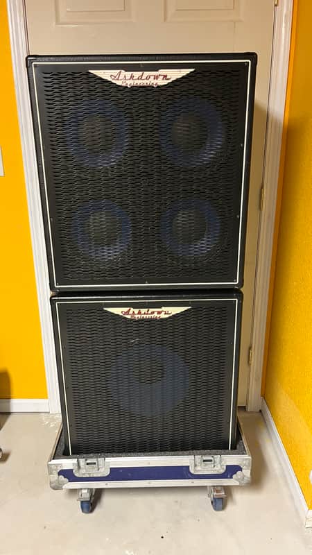 ABM 410T 8om 600w ABM ABM 115 8ohm 300w 2009 with ATA travel cases and padded covers image 1
