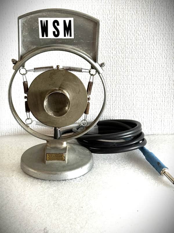 1930's Universal Co Modernized Ring/Spring DYNAMIC Microphone, works (Hear it) image 1