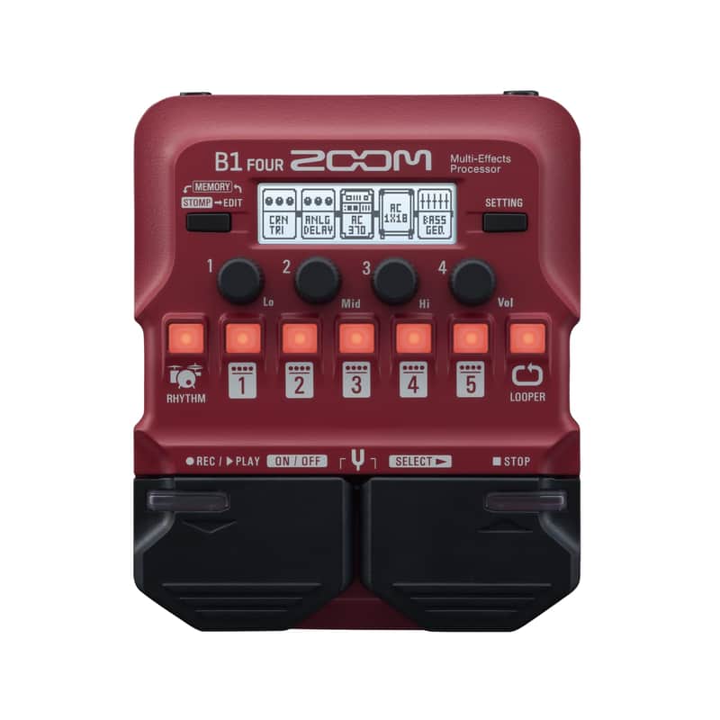 Zoom B1 FOUR Multi-Effects Bass Guitar Pedal image 1