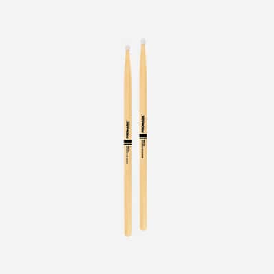 Pro-Mark TX2BN Hickory 2B Nylon Tip Drum Sticks (Pair) image 3
