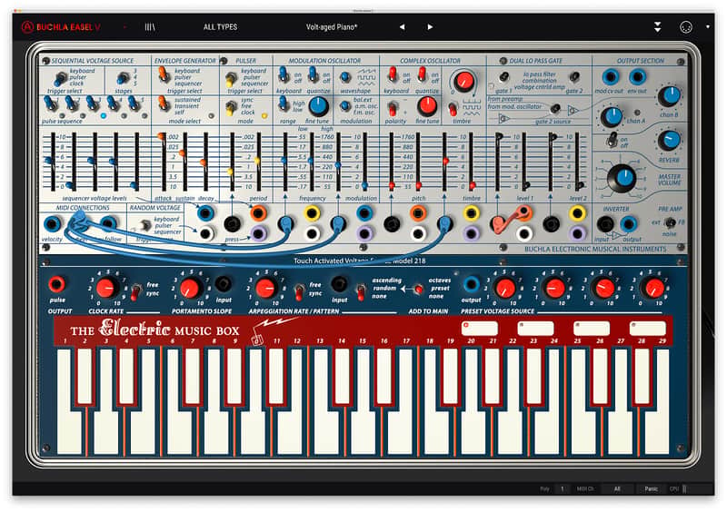 Arturia Buchla Easel V Analog Synthesizer Virtual Instrument Software image 1