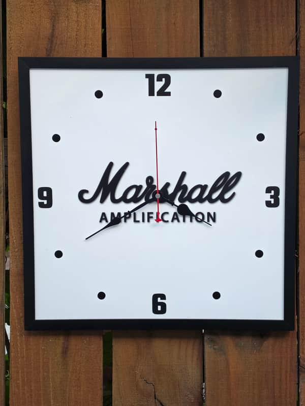 Marshall Amplifiers Dealer Style Wall Clock Killer Cool Man Cave/Garage Item image 1
