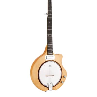 Caraya BJ60 5-String Electric-Acoustic Mountain Banjo – Ceramic Pickups, Double Rods image 2